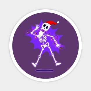 Santa Skeleton Vector Art Magnet